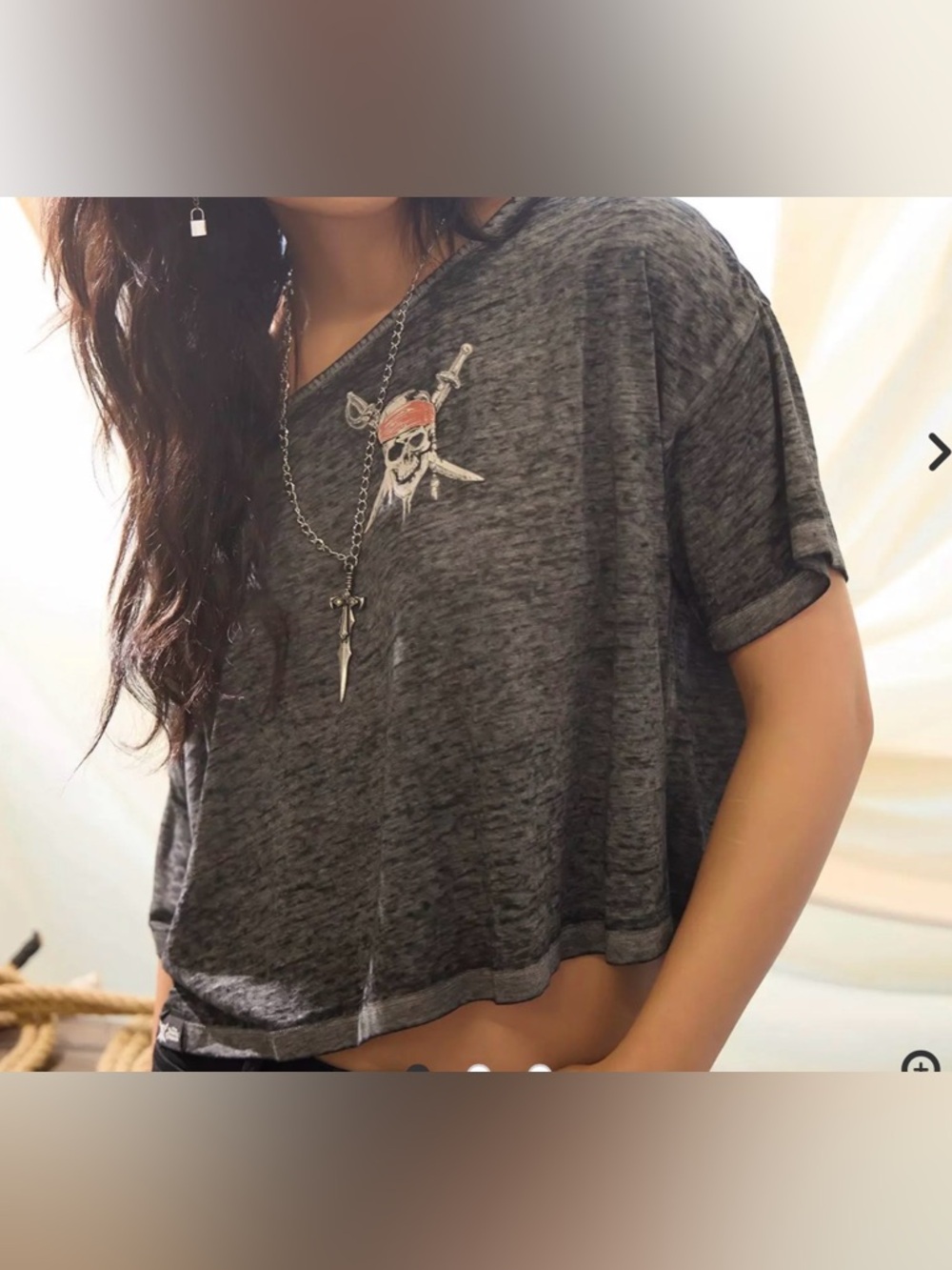 Her Universe Disney Pirates Of The Caribbean Tell No Tales Boxy Crop Top